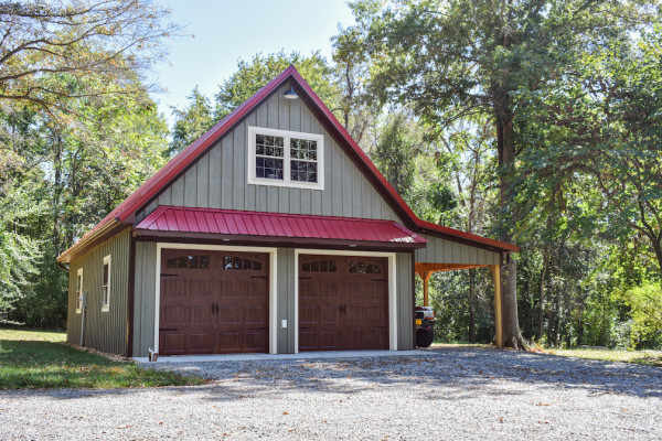 24x36x10 Board & Batten Garage